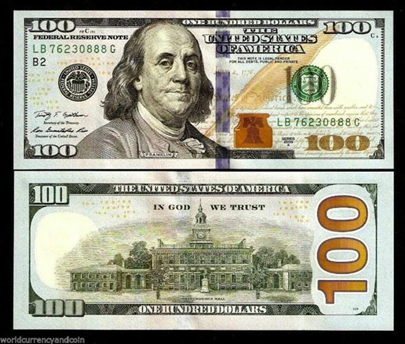 Buy 100 US Dollar Bills